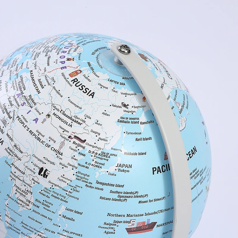 Wholesale Customize Pink blue  Earth Globe Table Lamp Modern Lighted Desk Globe Home Decoration toys