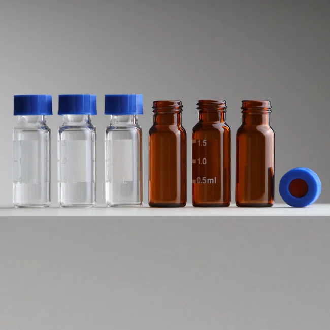 1.5ml 2ml Clear Test Vials HPLC Free Sample Glass bottle