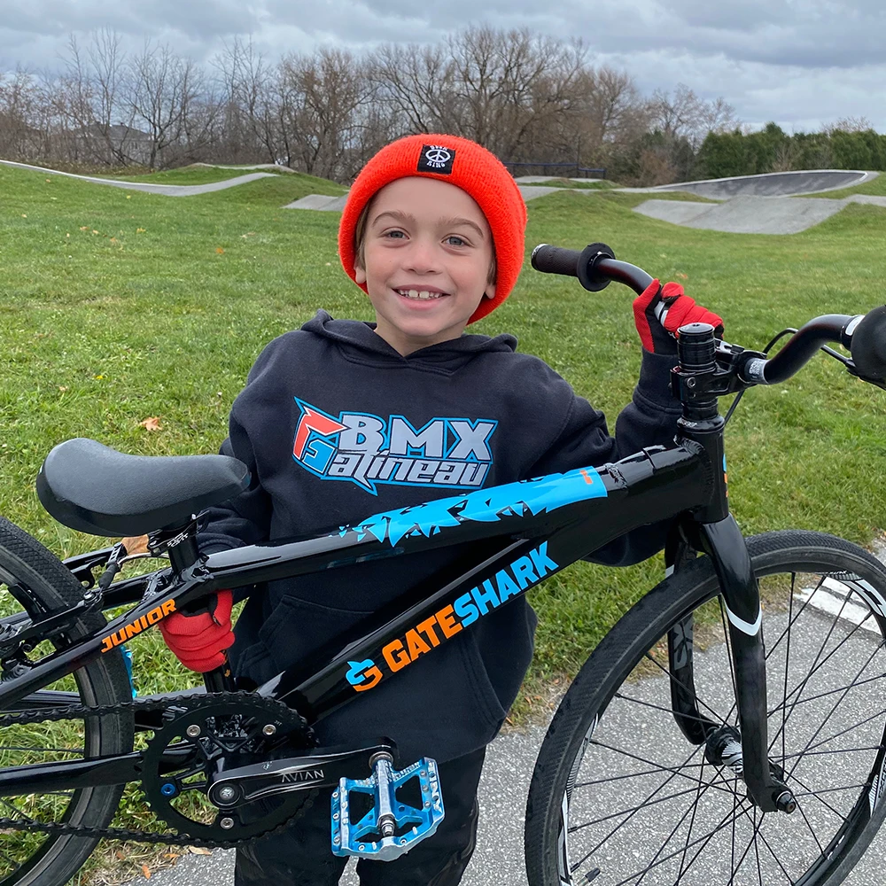 Gateshark Bicycle Frame BMX Race Alloy 20 Inch BMX Racing Frames Hydroformed Triple Butted Heat Treated CNC Integrated Head Tube