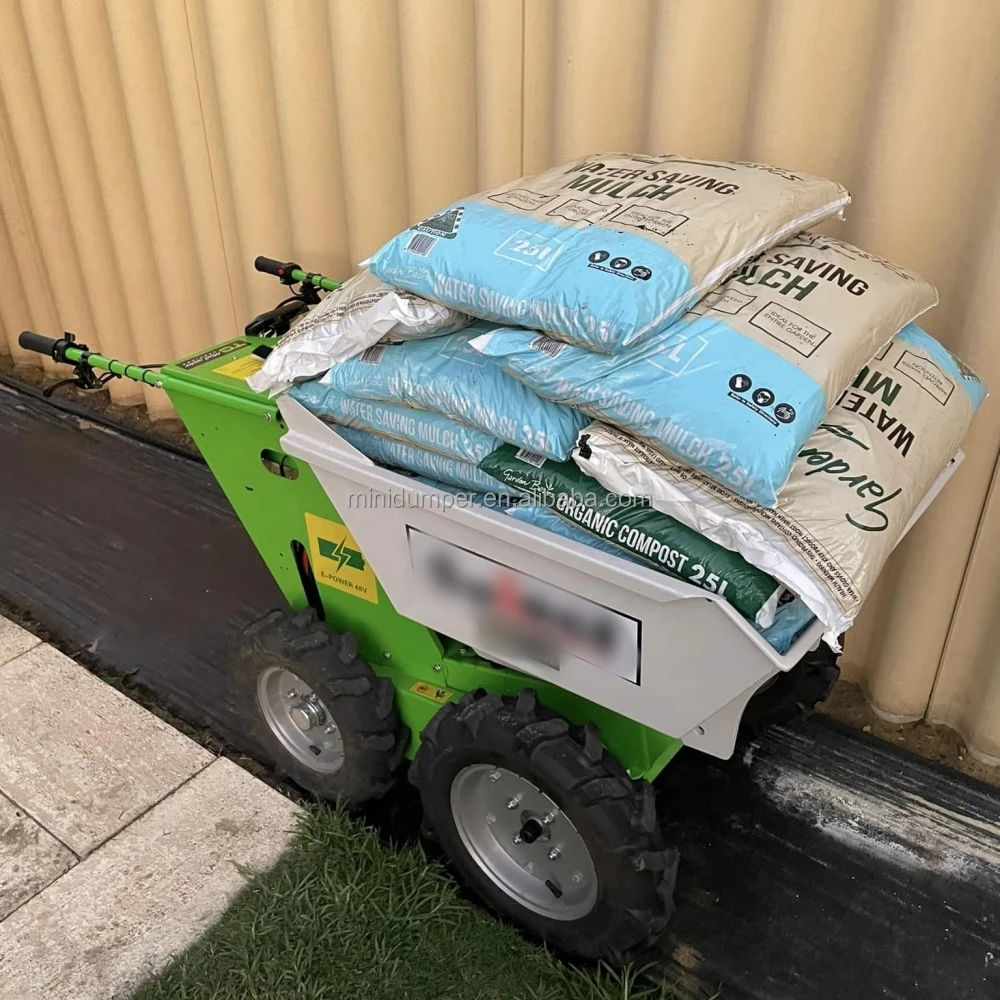 Easy Turning EMC Electric Dumper Easy Turning CE Compact 300kg 4x4 Electric Muck Truck Mini Dumper