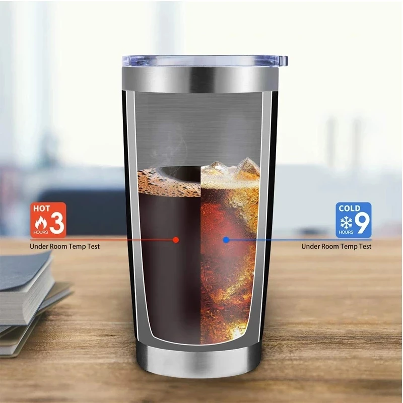 Custom Logo Thermal Mug Beer Cups Stainless Steel Thermos for car Tea Coffee Water Bottle Vacuum Insulated Leakproof With Lids