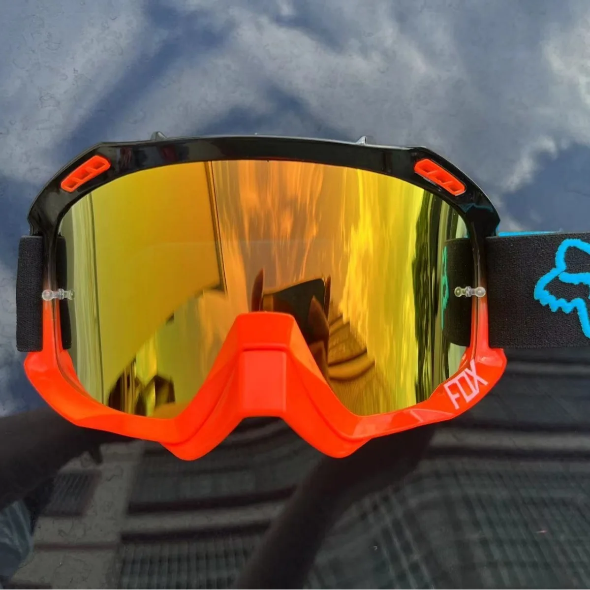 Custom High Quality New Style Sports Outdoor Motocross Goggles Anti-uv Windproof Glasses Fox Motorcycle Goggles