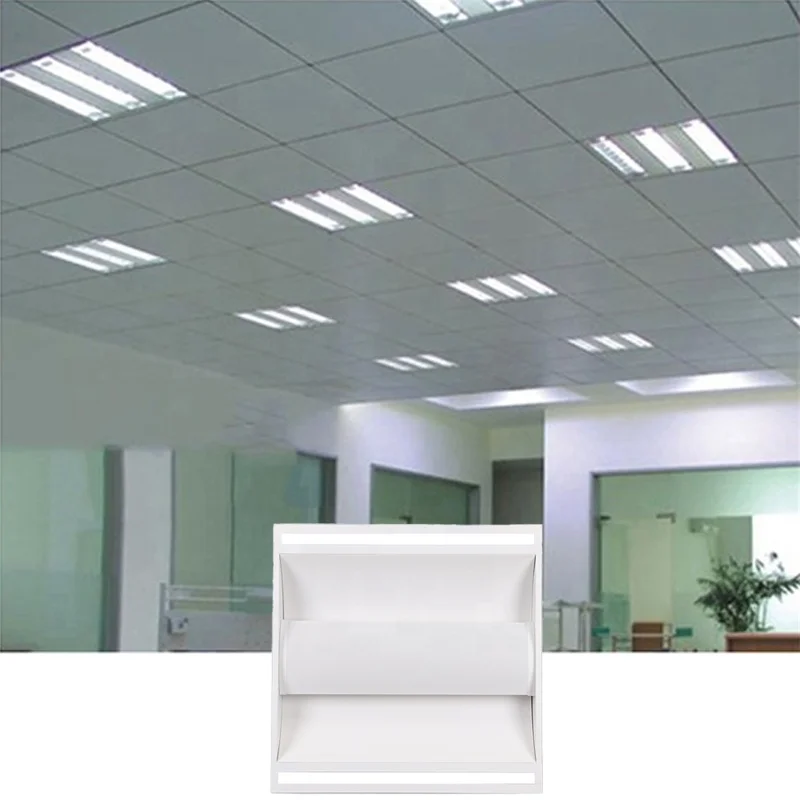60cm 30W recessed backlit troffer panel lights office LED grille light air conditioning outlet light disc led Grille Lamp