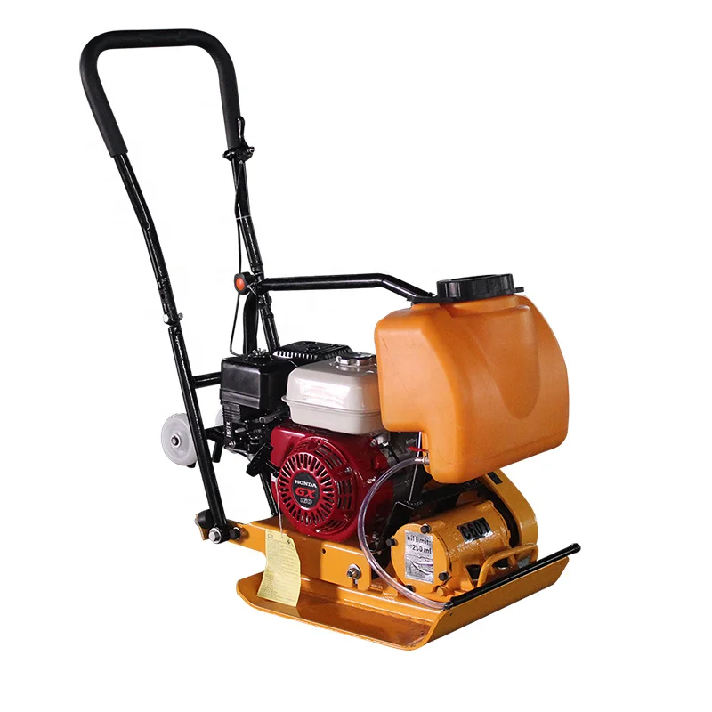 for asphalt compacting with water tank cast iron vibrating plate compactor