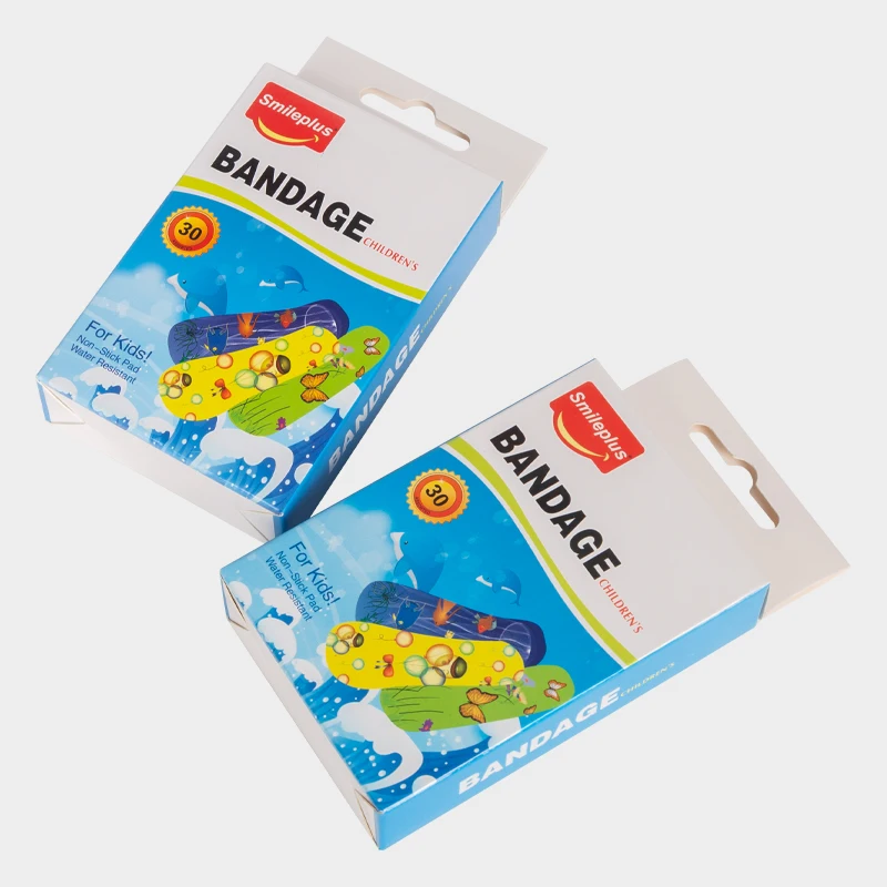 OEM Disposable Band-aids Printed Cartoon and Different Color Pattern Accept Customized Plasters