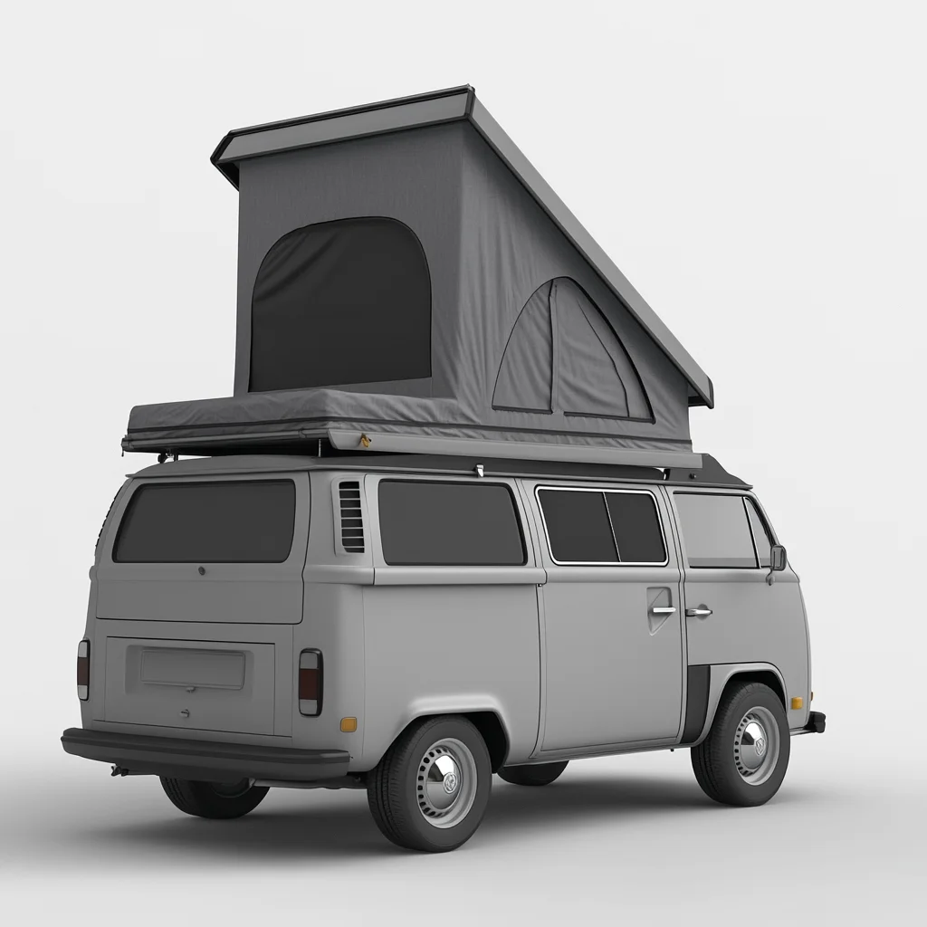 Customized CE Electric Pop-Up Roof Top Tent  Mechanism for VW California Campervans RV Exterior Accessories