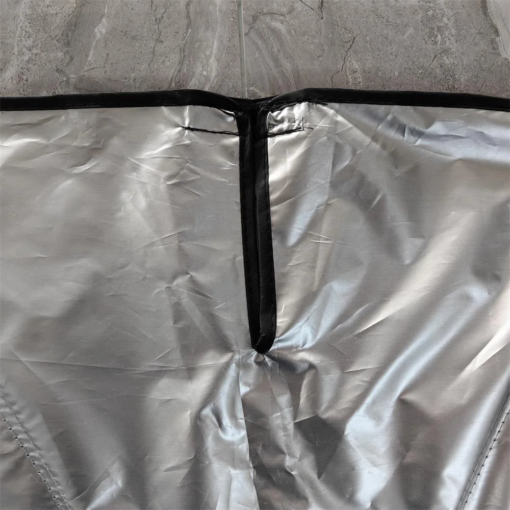 Titanium silver coated car front windshield sunshade