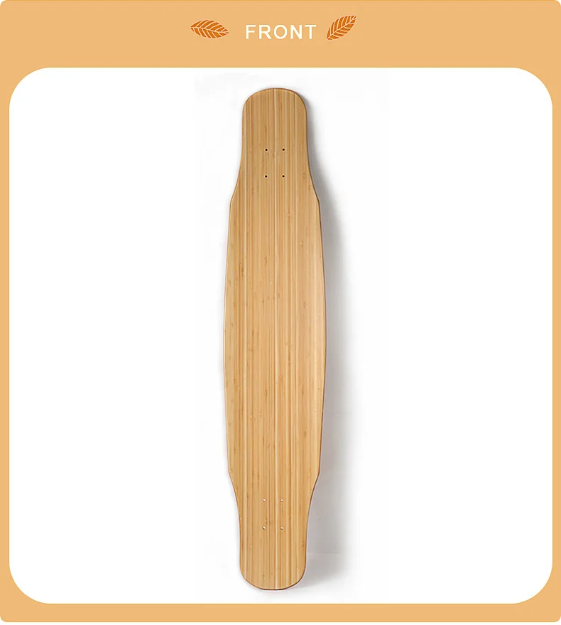 Wholesale canadian maple veneer blank bamboo OEM epoxy skateboard longboard deck