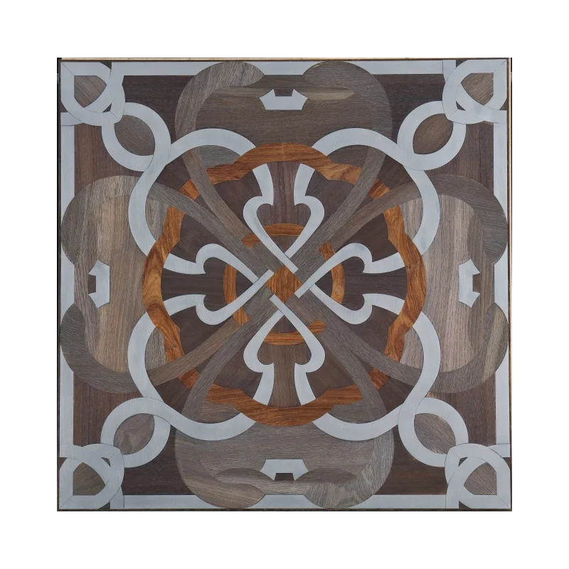 Modern Metal Parquet Designs: Handcrafted Luxury Brass and stainless steel Flooring wood parquet