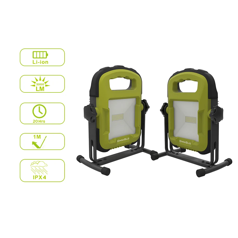 Usb Rechargeable 30w 3000 Lumen Work Zone Led Worklight dewalt flood spot Work Flood Light for outdoor
