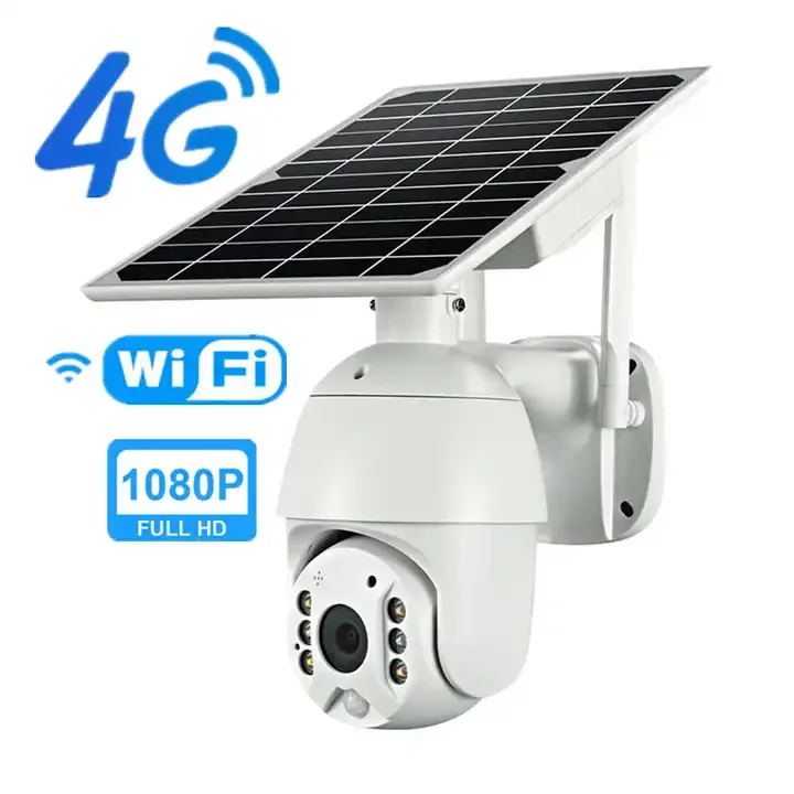 Q3 Ubox Outdoor Wifi Cctv Battery Sim Card 4g Security TSmart App Wifi Solar Dual Ptz Camera