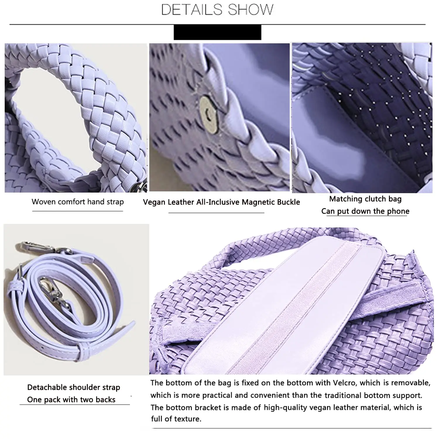 Fashion Shoulder Purse Top Handle Women Crossbody Bag Genuine Woven Leather Handbag