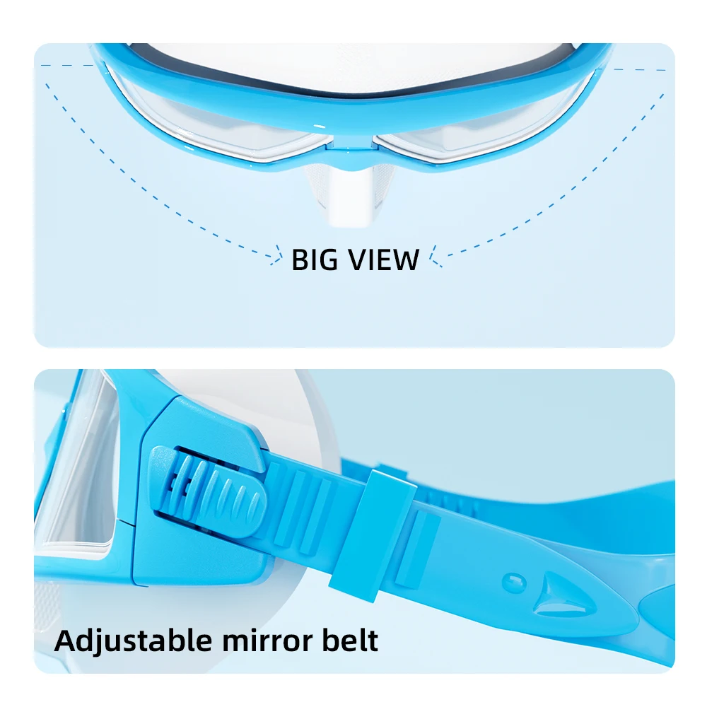 2024Best Selling Product Silicone PC Material anti-fog transparent Freediving Diving Mask Low Volume Masks