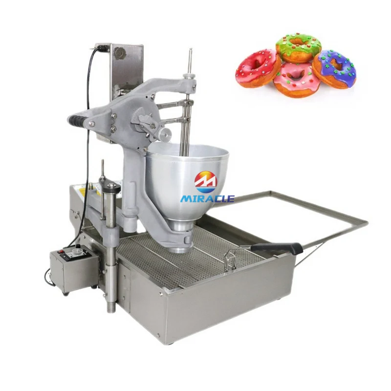Bakery mini automatic donut doughnut making frying machine