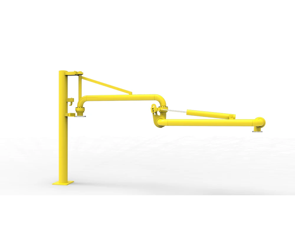 Aluminium Carbon steel AISI 316  quantitative loading gasoline and  Diesel fuel train loading arms for skid-mounted
