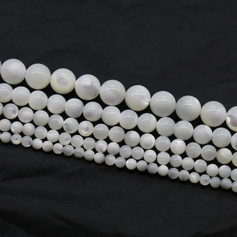 4mm round mother of pearl MOP loose gemstone beads
