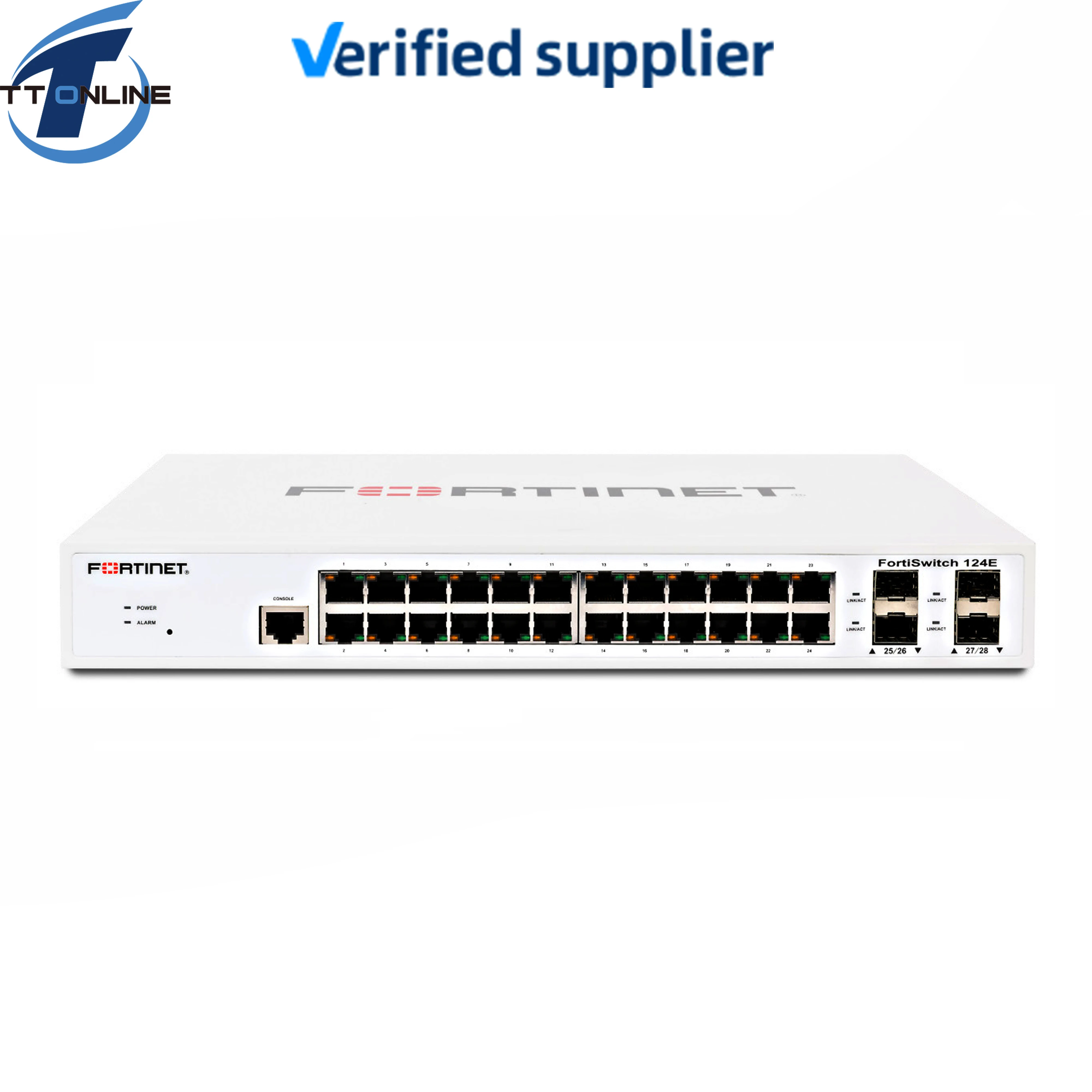 Original Brand Fortinet FortiSwitch FS-124E POE Network Switch FortiSwitch 124E with 24 x GE RJ45 Ports FS-124E
