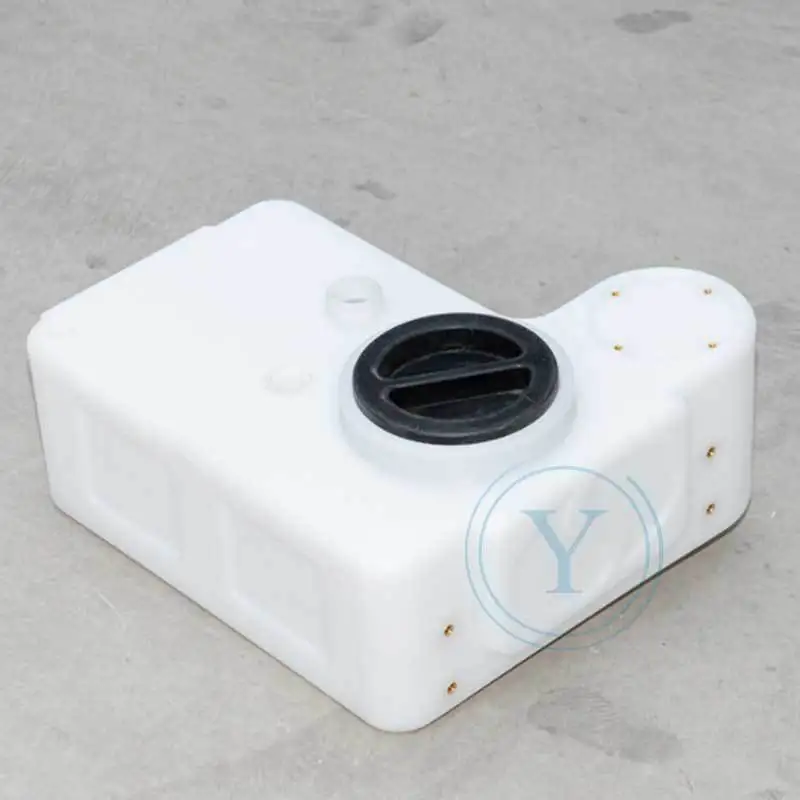 White Square L Type rotational plastic RV water tank Special-shaped plastic forklift bucket Urea tank for agricultural machinery