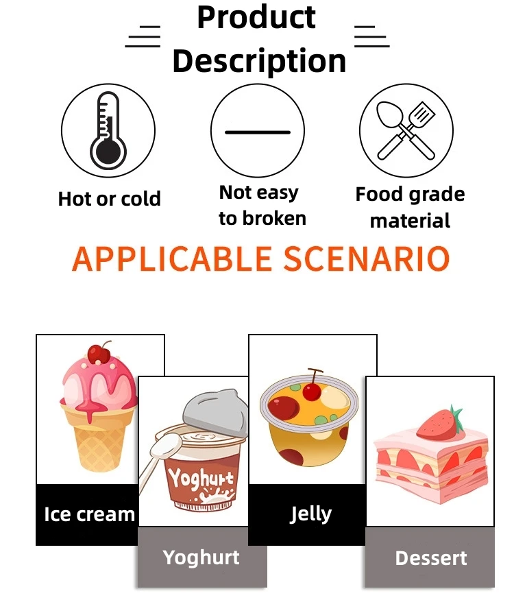 Hot Selling PS Plastic Cutlery For Europe Markets 1.6g Dessert Spoon Tasting Spoon