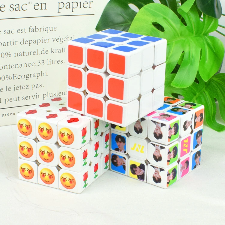 cake topper decoration plastic toys magic cube 5.5*5.5*5.5 home decoration