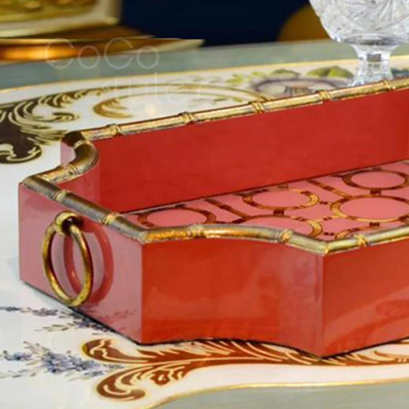 Cocostyles customized handmade high-end marble tray for Xmas gifts American style home decor 2019 ins style