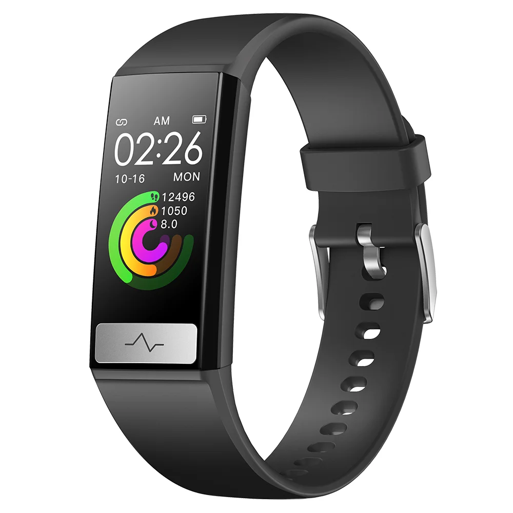 New on market body temperature smart bracelet healthy tracker fitness ECG blood pressure 24 hours heart rate detection wristband