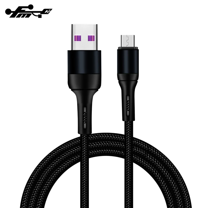 high quality Wholesale braided metal fast charging usb cable 2.4A micro usb cable