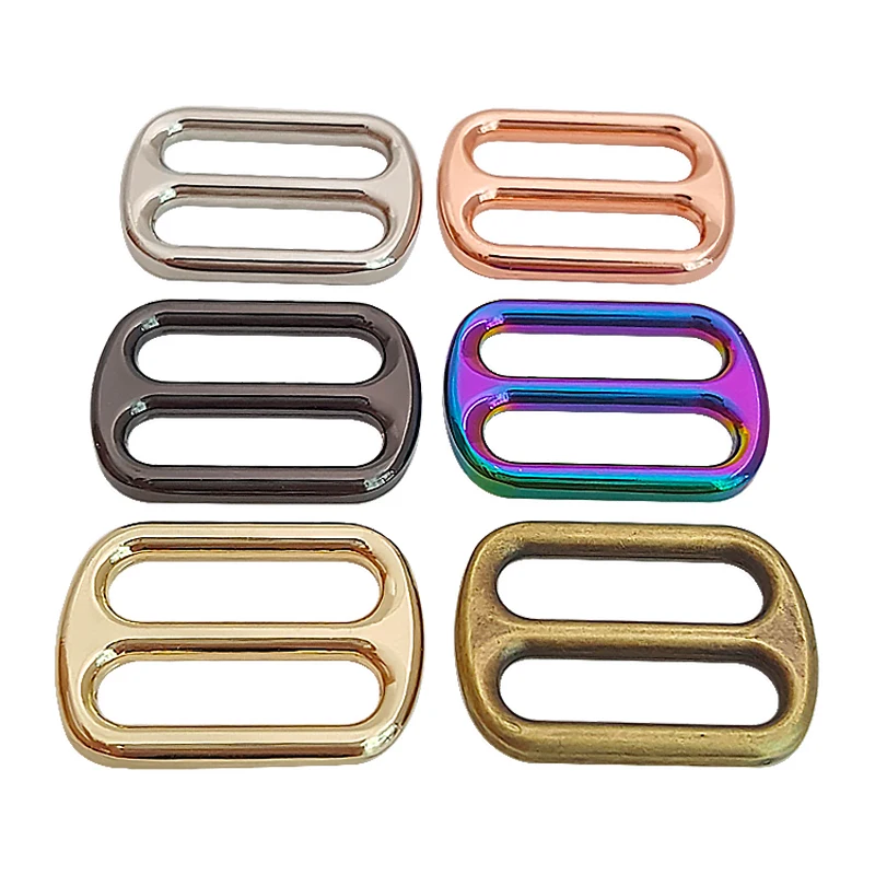 Hot Sale Strap Webbing Adjust Buckles Alloy Square Tri-glide Slider Buckle For Bag