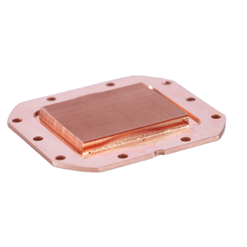 custom quality pure copper shim high purity led heat sinks cold plate billet copper  sheet cpu heat sink