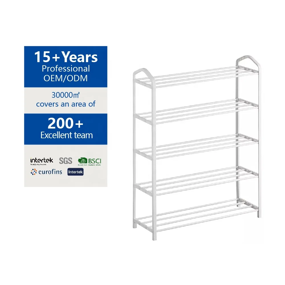 China factory modern shoe rack 5 tiers organizer simple plastic shoe rack cheap shoe rack