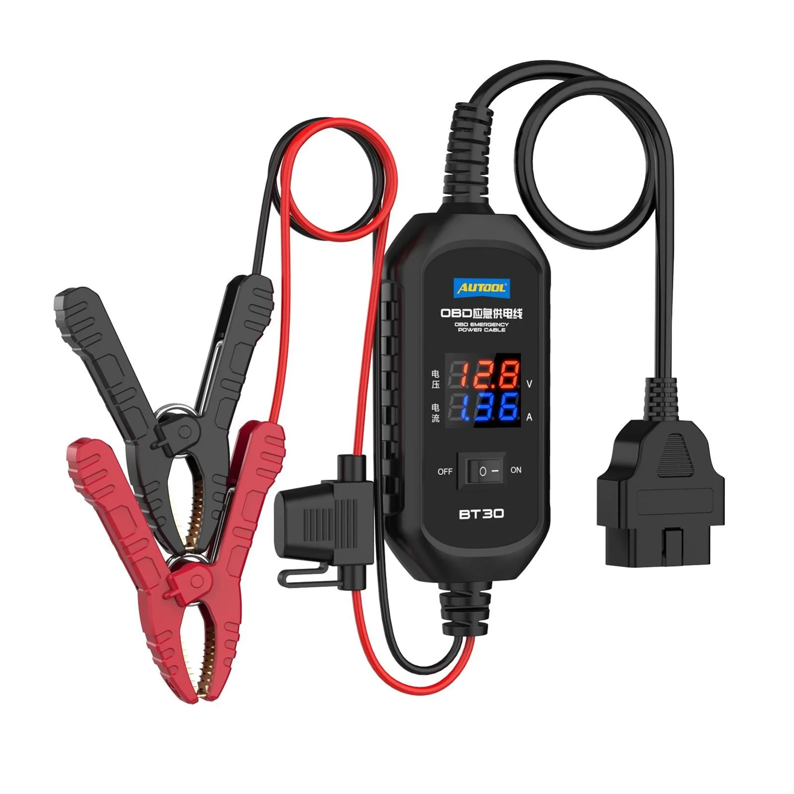 BT-30 Universal auto electrical connectors/Cables ECU MEMORY Saver non-power-off Auto battery safe-replace helper for all cars