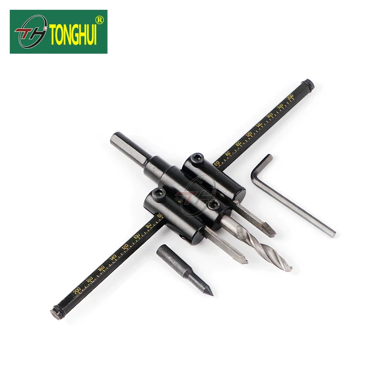 Alloy Hole Opener Adjustable Size Woodworking Plane Type Drill Bit