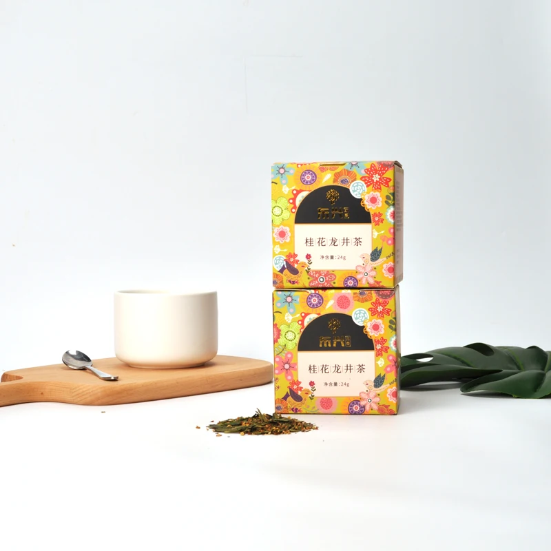 
Chinese Traditional Herbs Detox Tea Sweet Flavored Osmanthus longjing Tea detox tea 