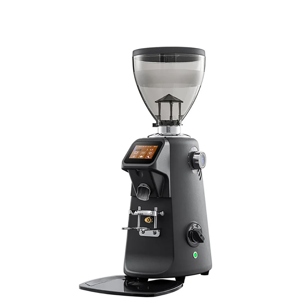 74mm Knife Automatic Commercial Electric Coffe Grinder with Touch Screen Professional Bean for Coffee Shops Hotels