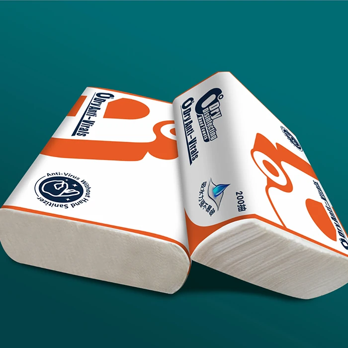 
Multifold virgin wood pulp tissue soft pack 1 ply disinfecting paper hand towel for kitchen 