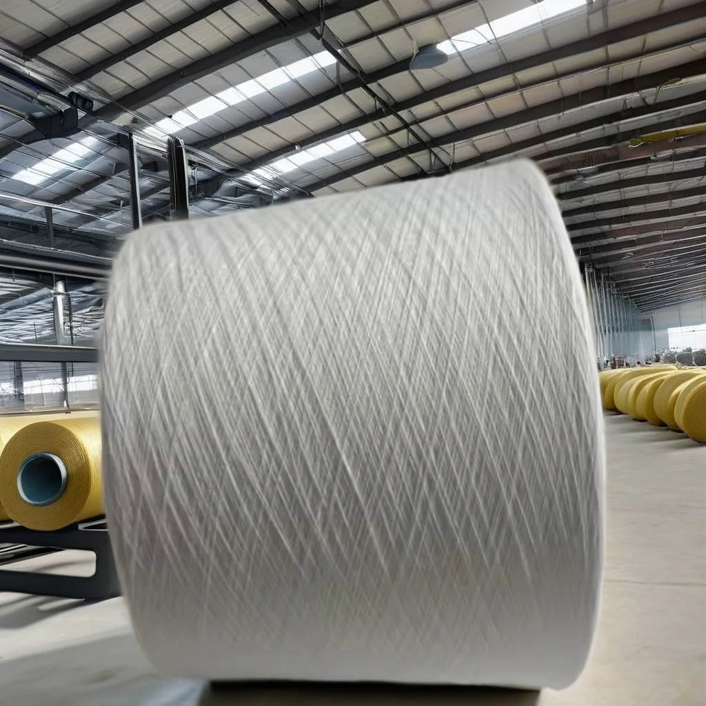 CVC 40S/1 60% Cotton 40% Polyester Melange Yarn High Tenacity Twisted Raw Low Price Industrial Supplied Chinese Supplier