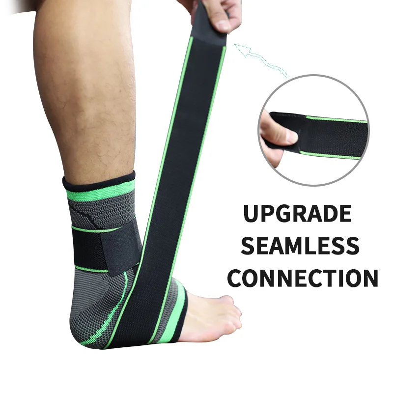Опорный кронштейн для голеностопа для мужчин, эластичная защита для голеностопа, для бега, баскетбола, защита от растяжения голеностопа