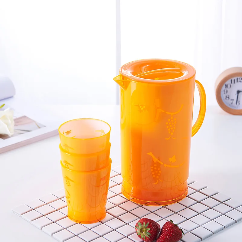 High-capacity Cheap Drinking Water Plastic Drinking Water Jug  with cup 2.1L