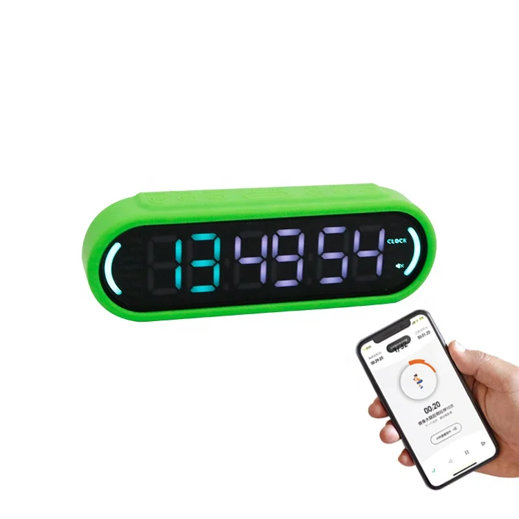 Portable LED Display Digital Timer Non-slip Design Mini Gym Timer