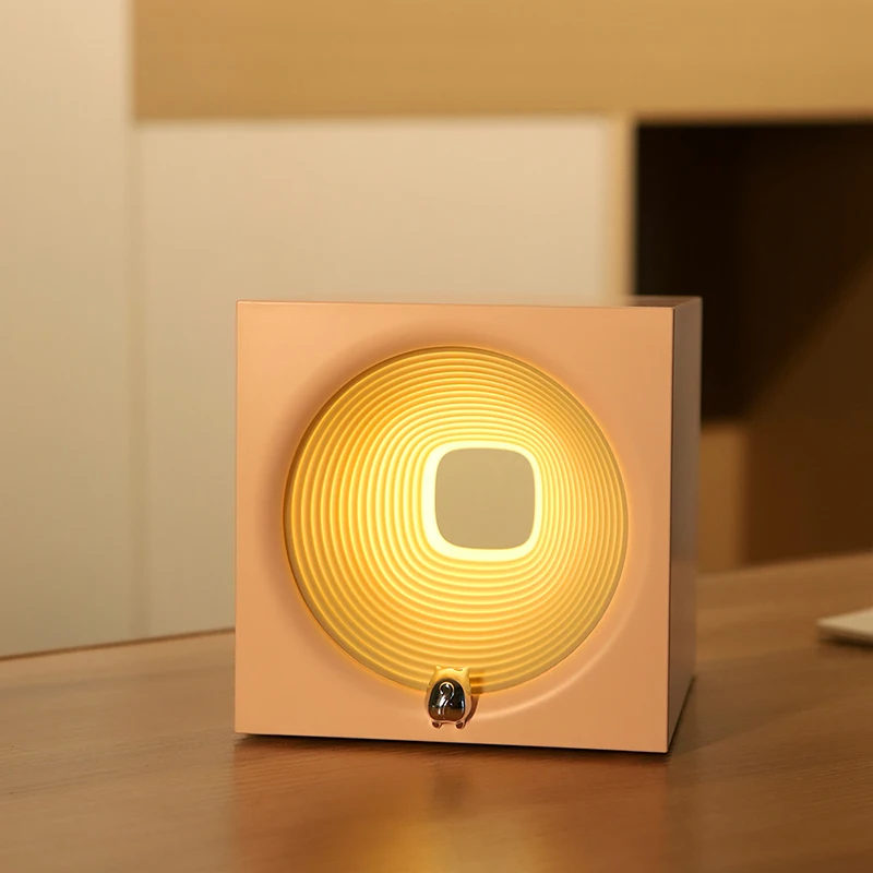 Creative Home Decoration Modern 1200mAh Rechargeable Time Machine Speaker Lamp Endless Dimming Portable Night Light for Sleep