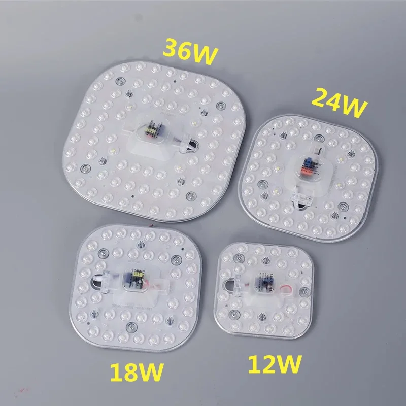 High Lumen Selectable Dimmable Exchange Fan Light Ceiling Light 12W 18W 24W 36W Led Dob Module