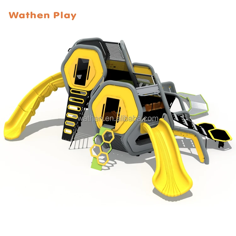 Factory Price Customization Outdoor Playground Equipment Plastic Slide Children Amusement Park Play Set