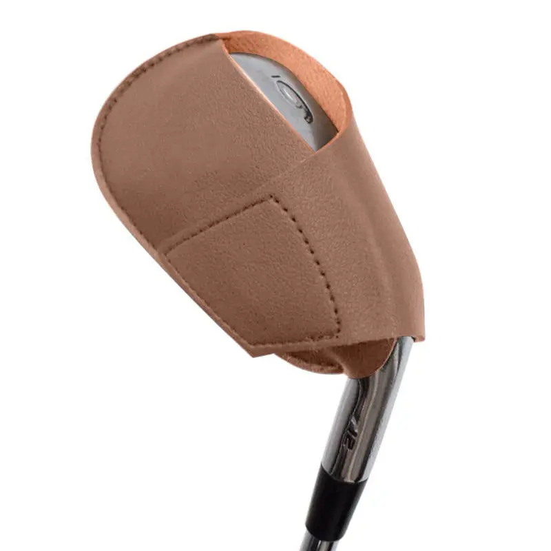 Hot selling outdoor PU material golf iron head cover for right-handed golf clubs golf club protector