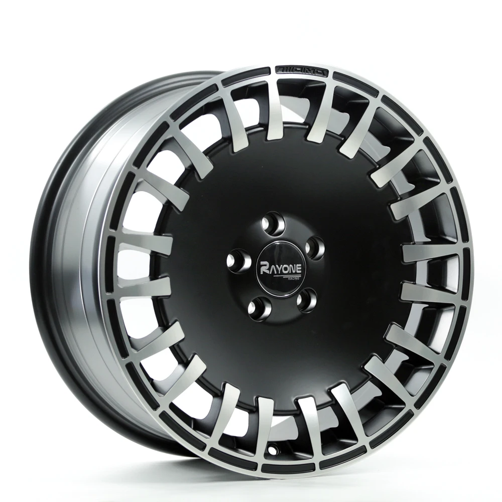 Колесо A011 18 дюймов, Черная машина, губа, многопроводные спицы, Литые колеса