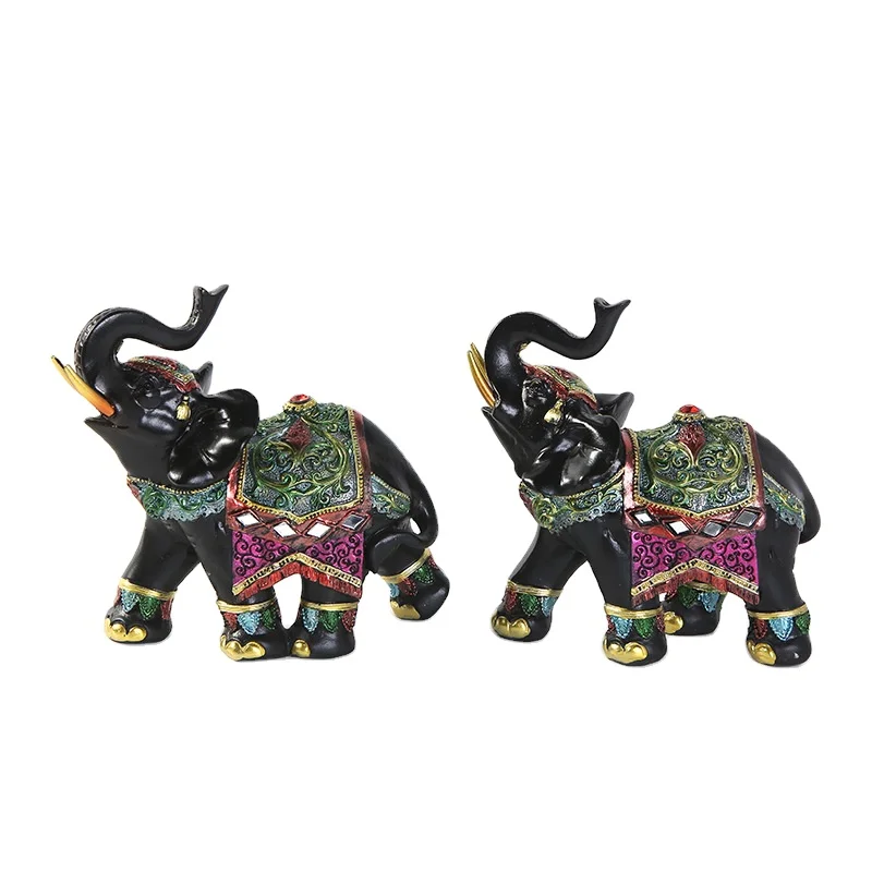 Support customized services Tour Souvenir Resin Craft Elephant Sculpture 3D ResinCrafts for Home Decoration