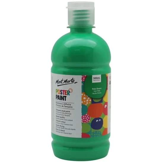 Mont Marte  Poster Paint 500ml - Pale Green artist paint