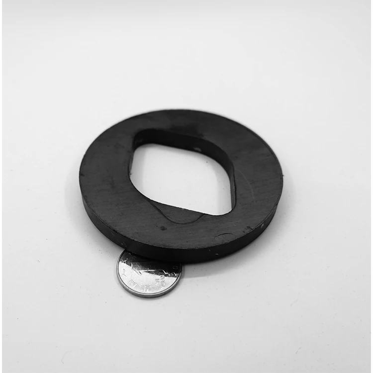 free sample cheap Y35 High Coerive Force Arc Ferrite Magnet couple magnetism motor permanent magnet
