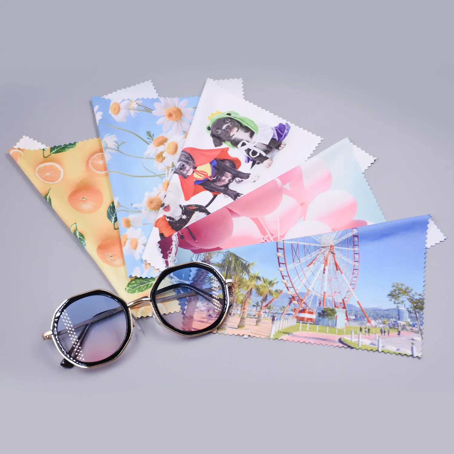 Custom Logo Microfiber Sunglasses Cloth Glasses Optical Lens Cleaning Cloth For Watch and Eyewear