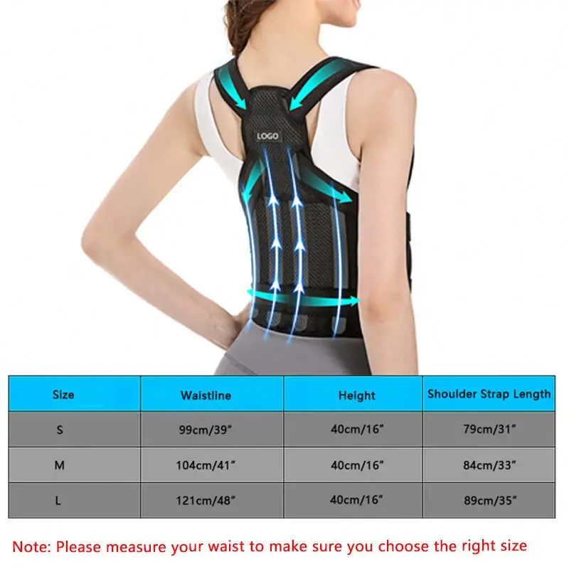 Back Support straightener Strap Support Correction poster Brace Shoulder Posture Corrector Belt Back Support Belt