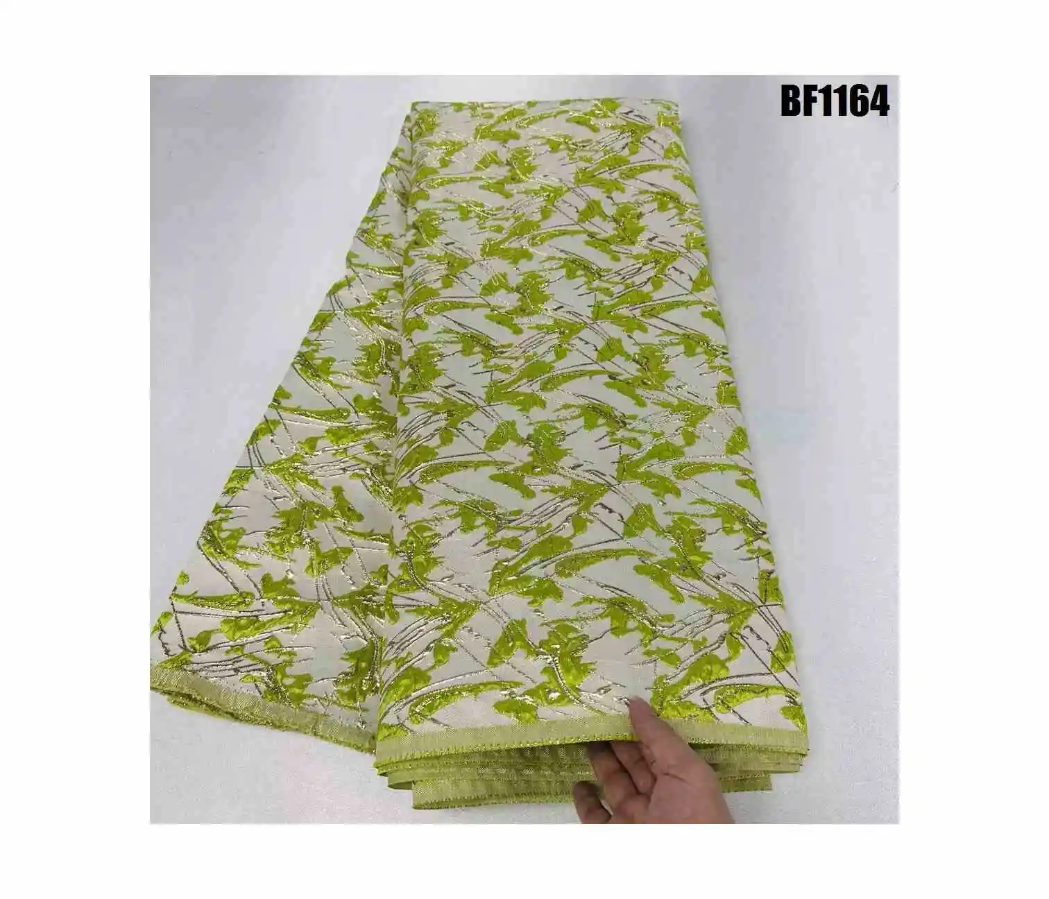 dress and scarf Jacquard Brocade  mh embroidery thread clothe material  fabric for party